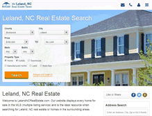 Tablet Screenshot of lelandncrealestate.com